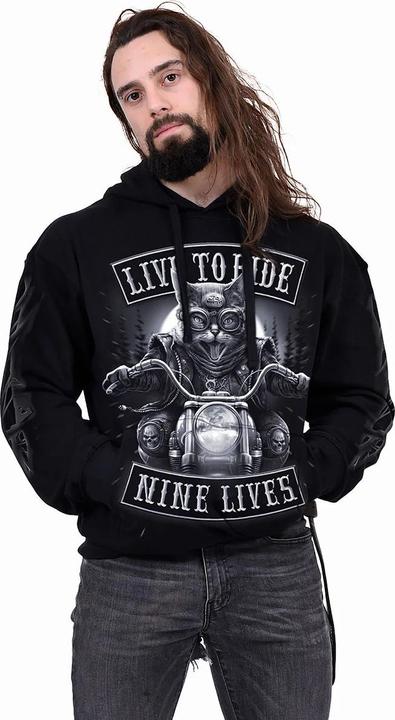 Immagine prodotto Spiral Nine Lives Felpa con Cappuccio Adulto Unisex (S)