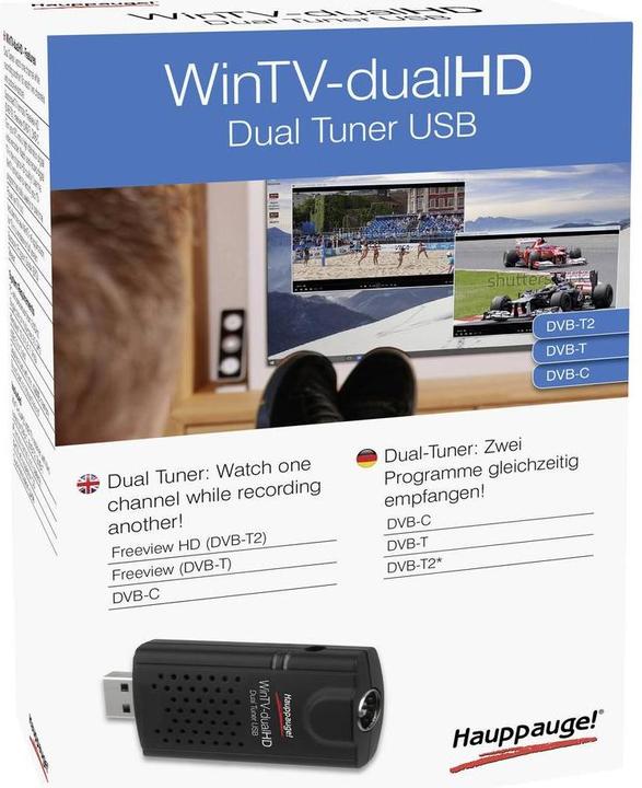 Produktbild Hauppauge TV-Tuner WinTV-dualHD (USB, DVB-T, DVB-C, DVB-T2)