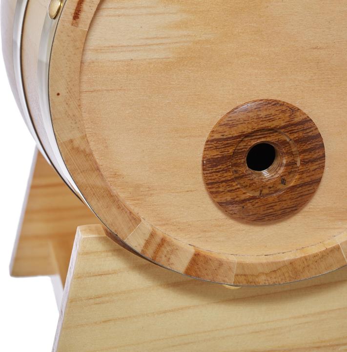 Actual product image Relaxdays Wooden Barrel 1.25L, Tap
