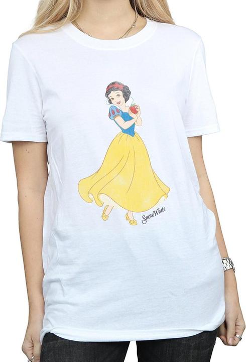 Actual product image Snow White Womens/Ladies Cotton Boyfriend T-Shirt (L)