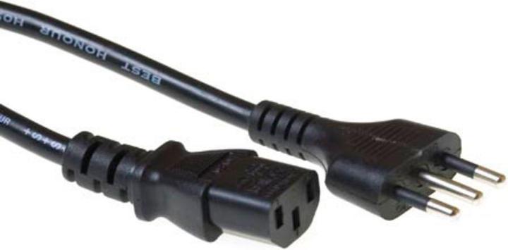 Image du produit Powercord prise italienne - C13 noir 1.8 m (1.80 m)