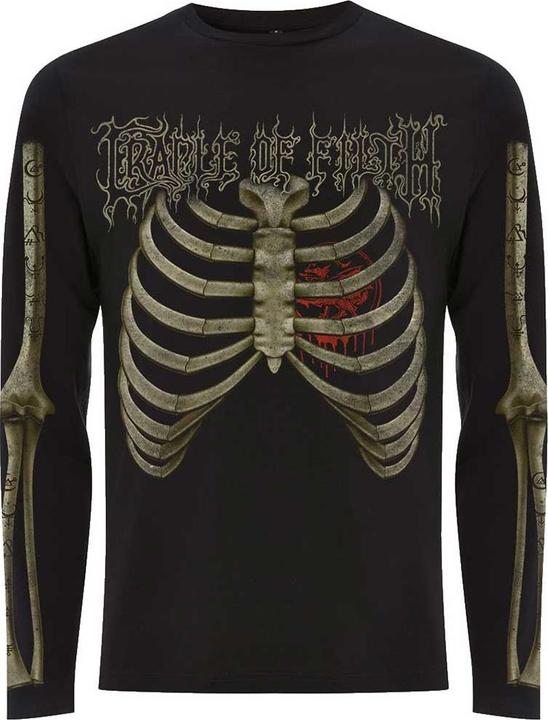 Cradle Of Filth Unisex Adult Skeleton Long-Sleeved T-Shirt