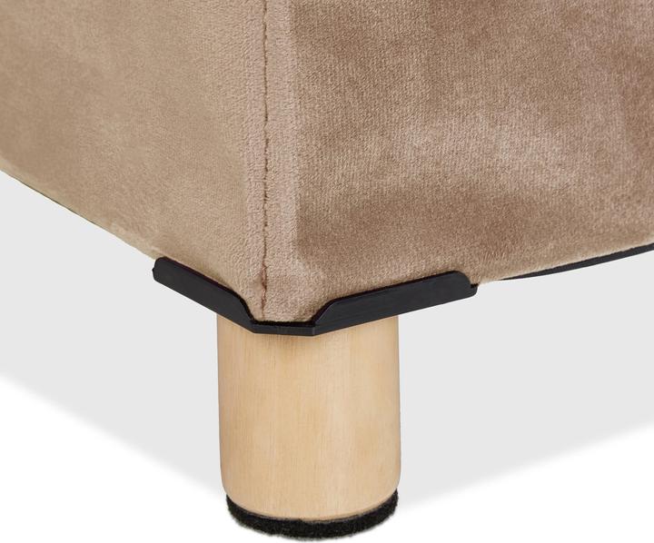 Actual product image Relaxdays Velvet stool