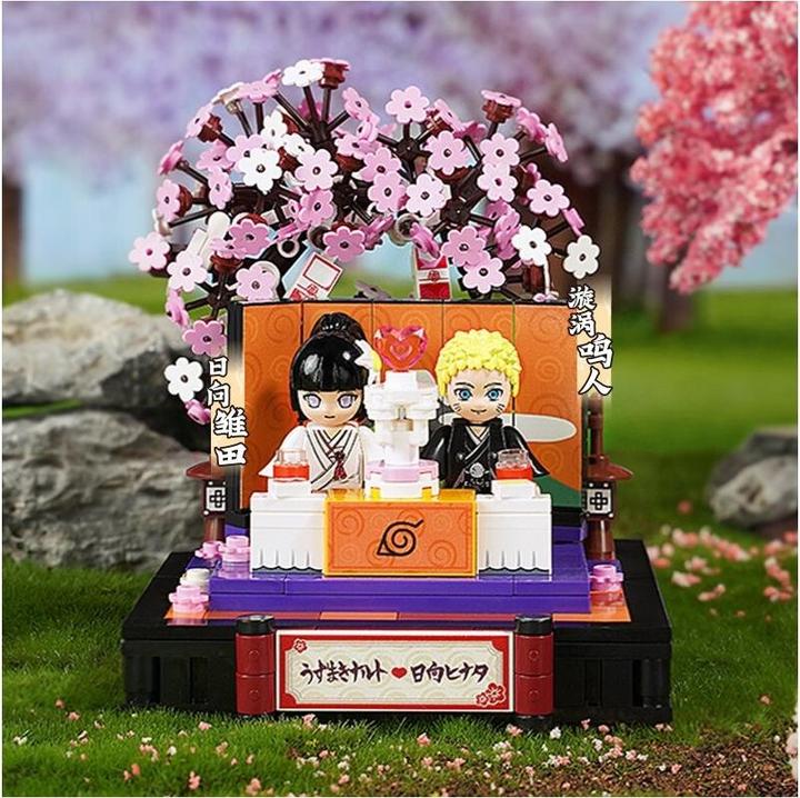 Actual product image Qman Diorama wedding of Naruto and Hinata