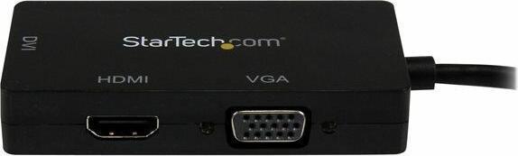 Produktbild StarTech Mini DisplayPort auf HDMI / DVI / VGA Adapter - 3-in-1 mDP Konverter - 1920x1200/1080p - Reiseada... (HDMI, DVI, VGA, 10 cm)