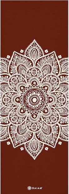 Actual product image Gaiam Sundial Flower Yoga Mat 5 mm Classic Printed (5 mm)