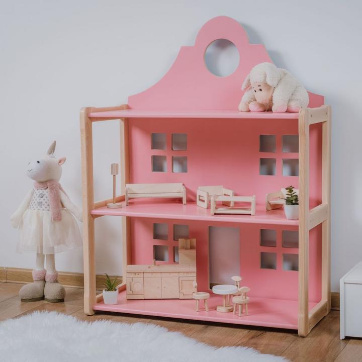 Produktbild Montessori Puppenhausregal MIMI - ROSA ®