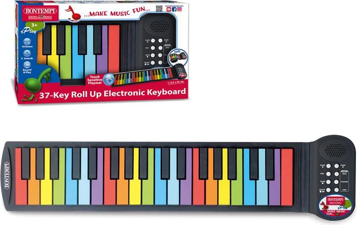 Immagine prodotto Bontempi Pianoforte roll up 37 tasti con note colorate