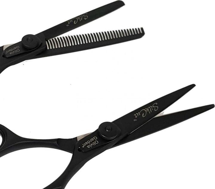 Actual product image Olivia Garden SilkCut Set of 2 Matt Black 5,75'+ Effiliation Scissors EUR (14.61 cm)