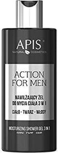 Image du produit Apis Natural Cosmetics Apis - Action For Men 3in1 gel lavant hydratant visage et cheveux 300ml (300 ml)