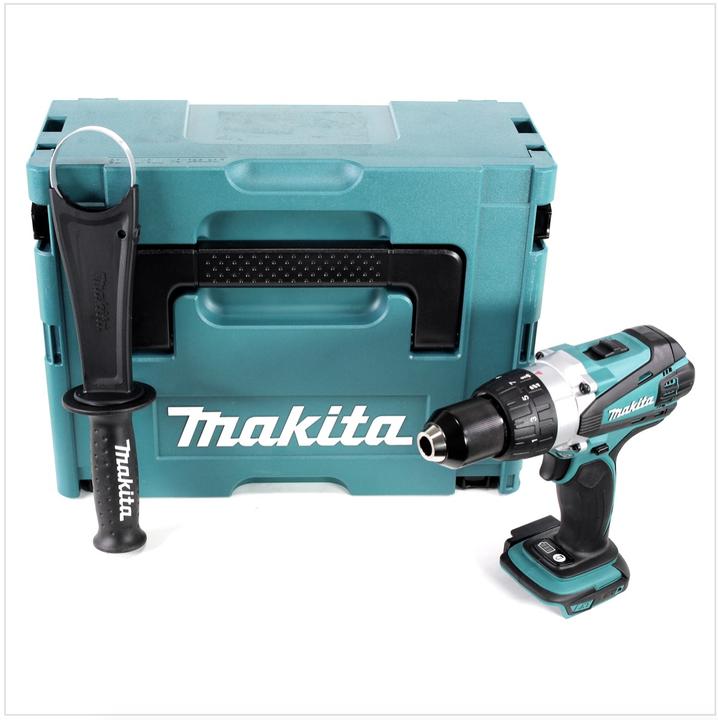 Immagine prodotto Makita Trapano a batteria DDF 458 ZJ 18V 91 Nm Solo in Makpac senza batteria e caricabatterie (Batteria ricaricabile)