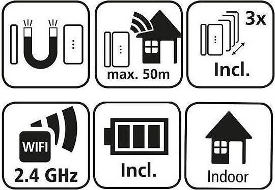 Produktbild Burg Wächter WLAN Kontaktmelder für Türen und Fenster