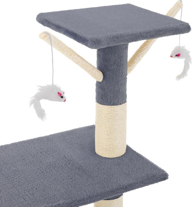 Image du produit tectake Arbre à chat Dominik (144 cm, Gris)