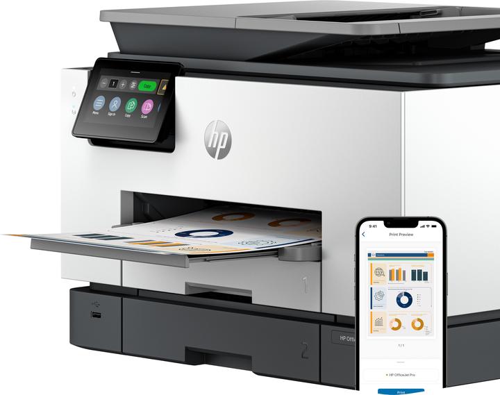 Actual product image HP OfficeJet Pro 9130b All-in-One (Ink, Colour)
