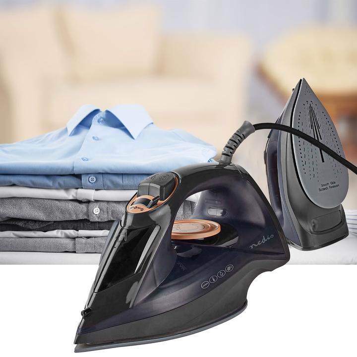 Actual product image Nedis Iron | 2200 W | Steam Shot | Ceramic | 0.26 l (2200 W, 0.01 g/min)