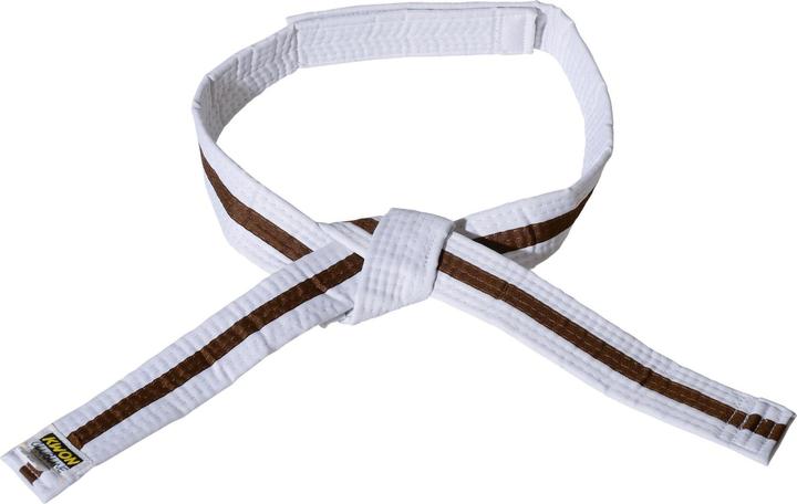Produktbild Kwon Klettverschlussgürtel weiss/braun/gelb budō Kind