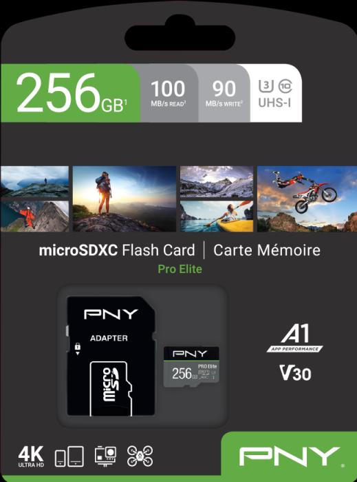 Immagine prodotto PNY Pro Elite (256 GB, microSDXC, U3, UHS-I)