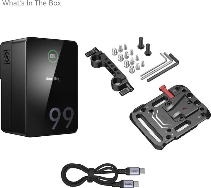 Actual product image SmallRig VB99 Pro mini V Mount Battery (Kit) 5047 (Rechargeable battery)