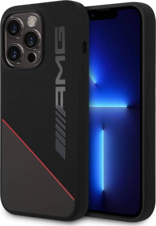 Image du produit Mercedes-Benz AMG Liquid Silicone Two Tone Case pour iPhone 14 Pro Max Noir (Apple iPhone 14 Pro Max)