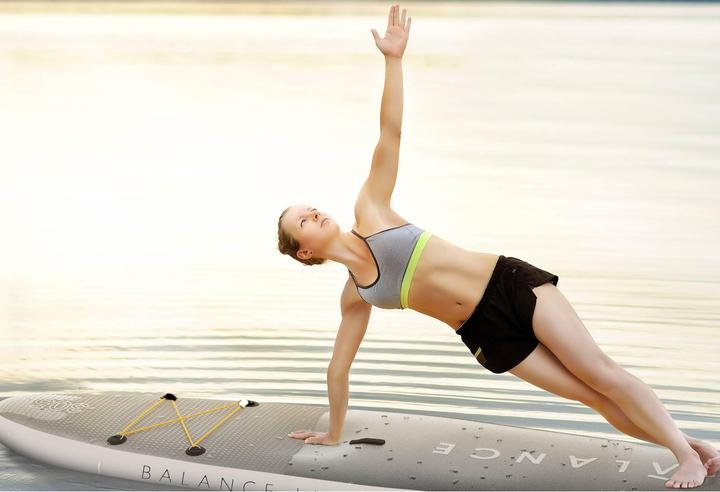 Produktbild Gymrex Stand Up Paddle Board Aufblasbar Surfboard Surf Paddel SUP 135 kg 305x9x15cm
