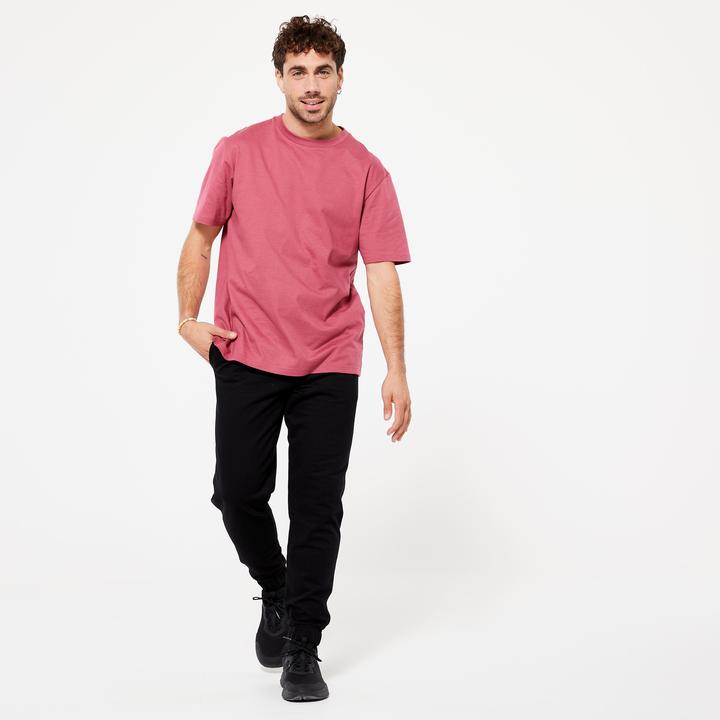 Immagine prodotto Domyos Pantaloni da jogging caldi da uomo - 100 nero (W34/L34)