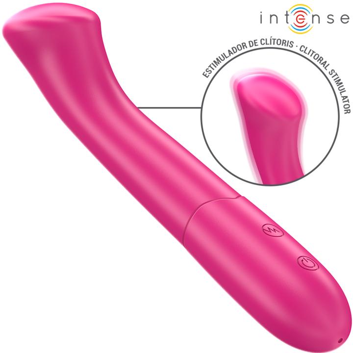 Actual product image Intense Paty Vibrator 19 cm Flexible 10 Vibrations Model 2 Pink