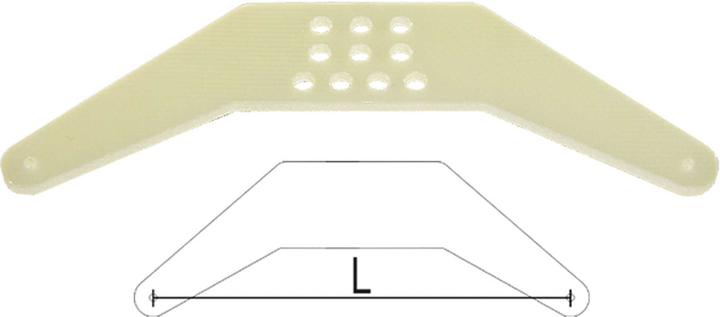 Produktbild Modellbau Lindinger seitenruderhebel gfk 85mm