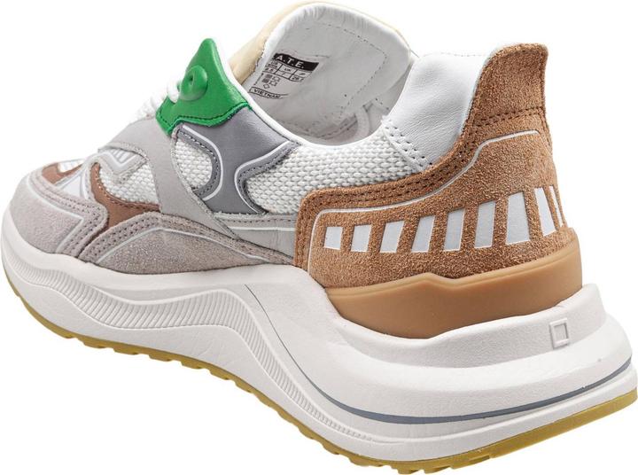 Actual product image D.a.t.e. D.a.t.e fuga sneakers in fabric and suede color white/green (42)