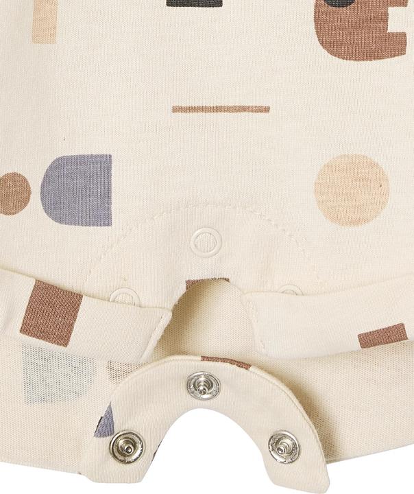 Image du produit Vertbaudet Bio-Kollektion: Gemusterter Baby Kurzoverall (104)