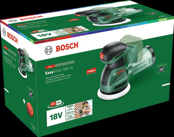 Produktbild Bosch Home & Garden Bosch Exzenterschleifer EasyOrbit 18V-10 solo (Exzenterschleifer)
