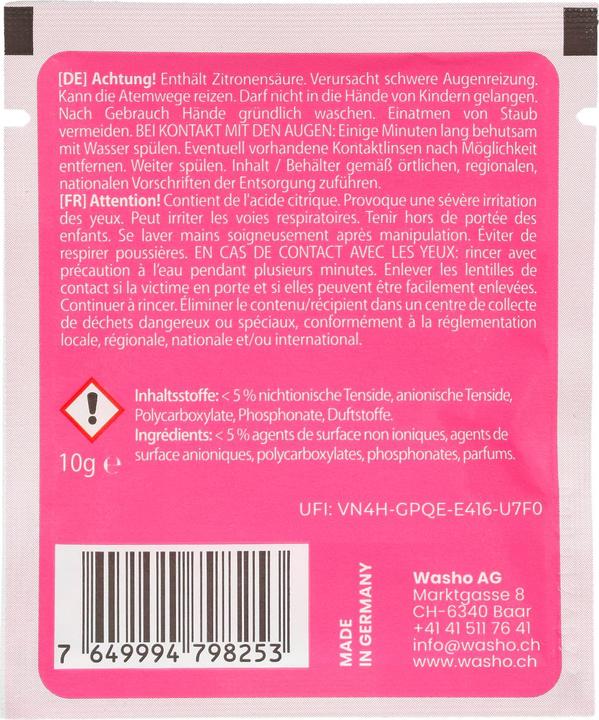 Nährwerte und Zutaten Washo Oberflächenreiniger Putz-Set