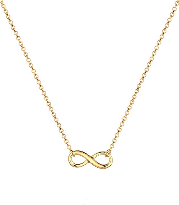 Elli Halskette Choker Infinity Symbol Unendlichkeit 925 Silber (925er Silber, 38 cm)