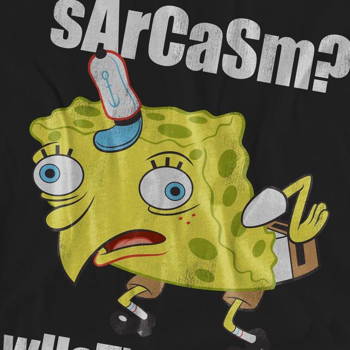 Image du produit Spongebob Squarepants - T-shirt SARCASM MEME - Adulte (S)