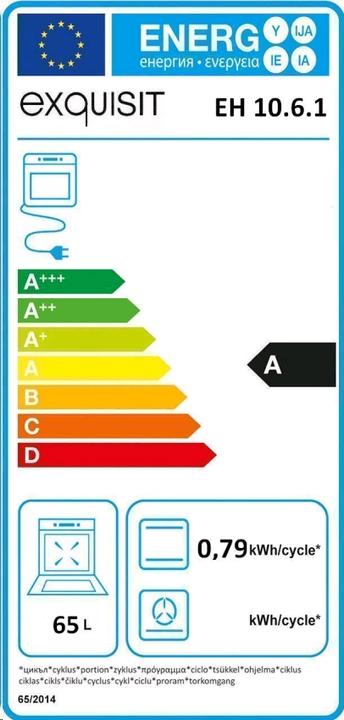 Energie-Label Exquisit EH 10.6-4 weiss