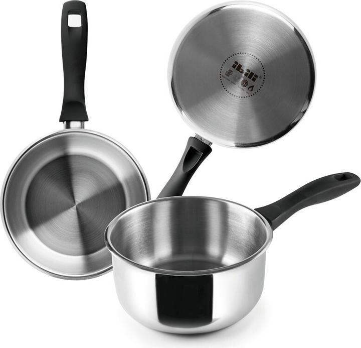 Actual product image Ibili Saucepan stainless steel induction 14 cm Suitable for all hob types (Saucepan, Stainless steel)