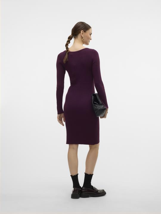 Produktbild Vero Moda VMABA BUTTON LS BOATNECK DRESS GA EXC Strickkleid (M)