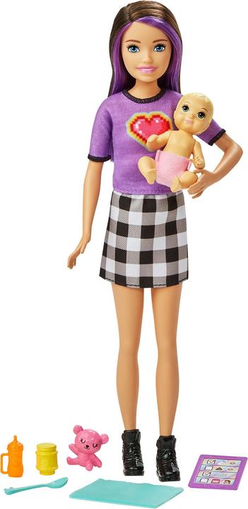 Image du produit Barbie Coffret Skipper Baby-Sitter Poupées et Accessoires (brune) - Poupée Mannequin - Dès 3 ans