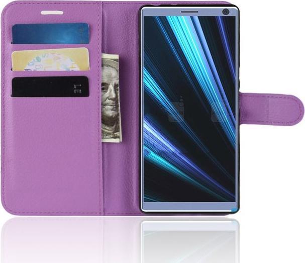 Productafbeelding MU Classic Litchi Leren Boekomslag Serie (Sony Xperia 10 Plus)