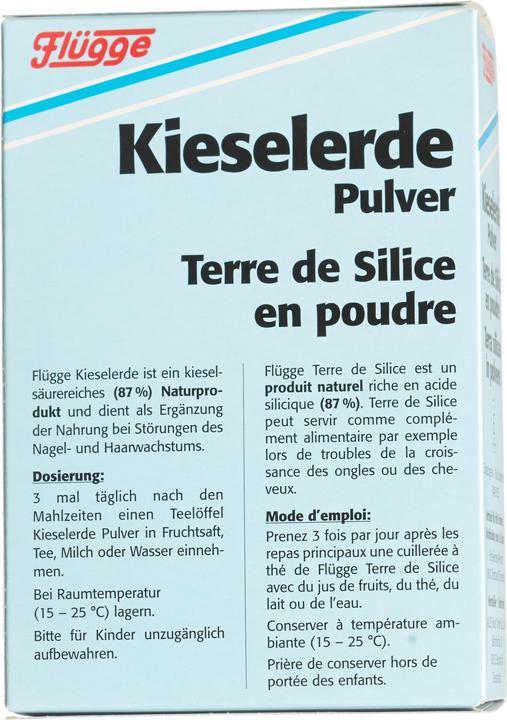 Nutritional values and ingredients Flügge Silica Plv (1 Piece, Powder, 200 g)