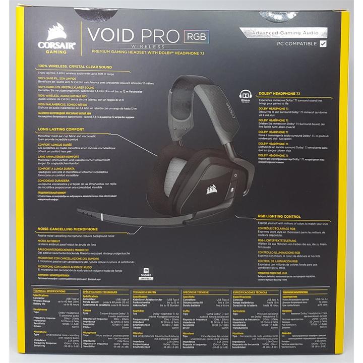 Actual product image Corsair Void Pro RGB Wireless (Wireless)