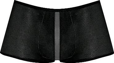 Actual product image Male Power Landing Strip Mini Short - Black - L (L)