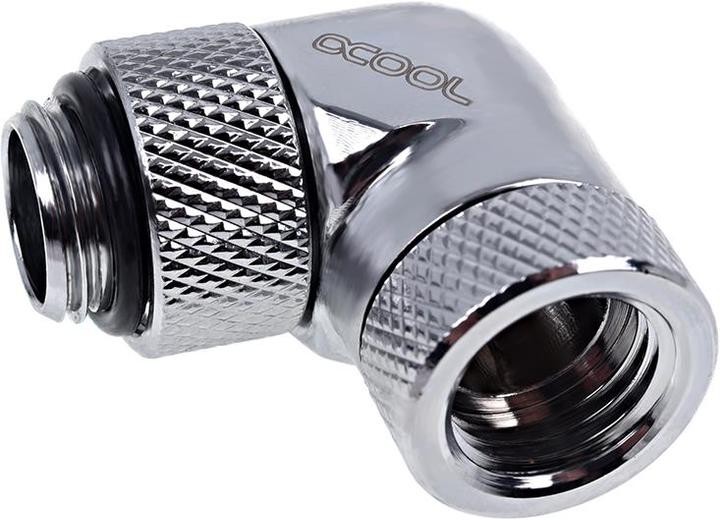 Actual product image Alphacool Icicle Angle adapter 90° rotatable G1/4 AG to G1/4 IG