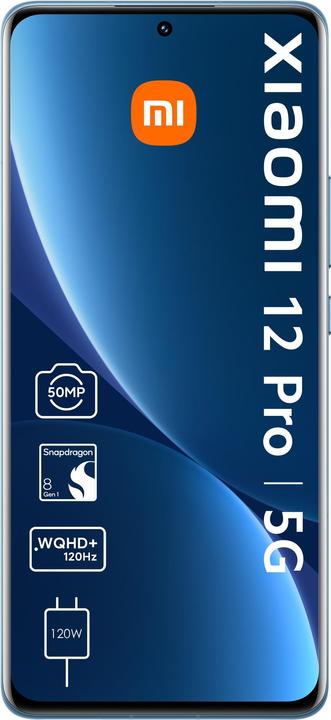 Produktbild Xiaomi 12 Pro 5G (256 GB, Blue, 6.73", Dual SIM, 50 Mpx, 5G)