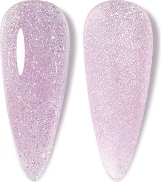Actual product image Venalisa Gel Varnish 401 UV/LED (Lilac glitter, UV gel varnish)