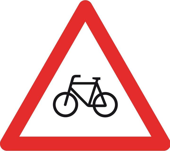 Actual product image Moravia Danger signal 1.32, R1, cyclist