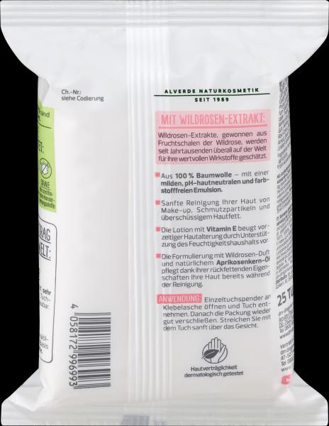 Actual product image dm alverde Organic Wild Rose Cleansing Wipes (Cleaning cloths)