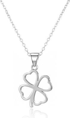 Produktbild Agato Silver necklace Four-leaf clover AGS1605/47 (chain. pendant)