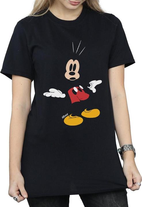 Image du produit Disney Femme/Ladies - Mickey Mouse Surprised - T-shirt boyfriend en coton (3XL)