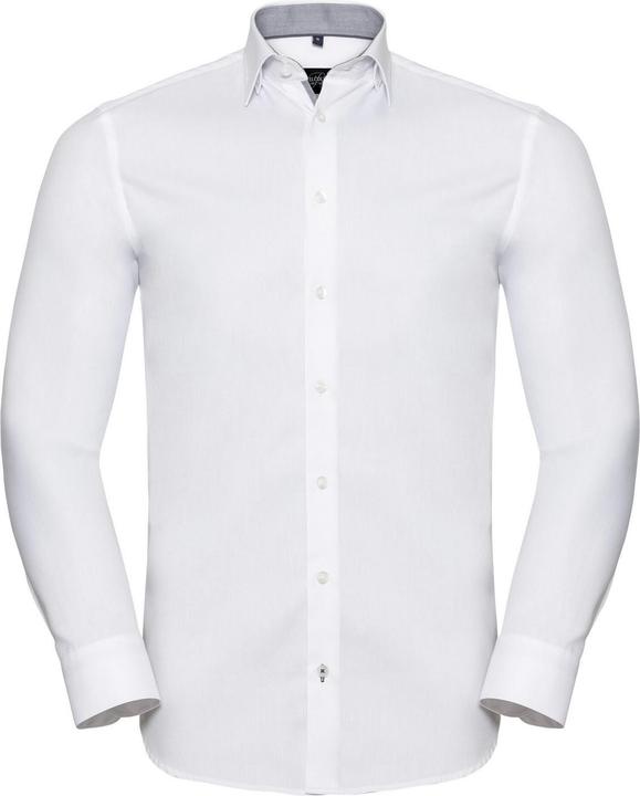 Immagine prodotto Russell Camicia Formale Conforme alla Taglia Spina di Pesce Manica Lunga Uomo (18)