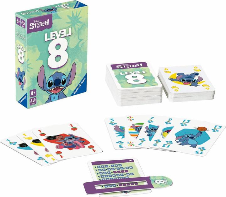 Produktbild Ravensburger 24700 - Disney Stitch Level 8 - Das beliebte Kartenspiel für 2-6 Spieler und (Niederländisch, Englisch)